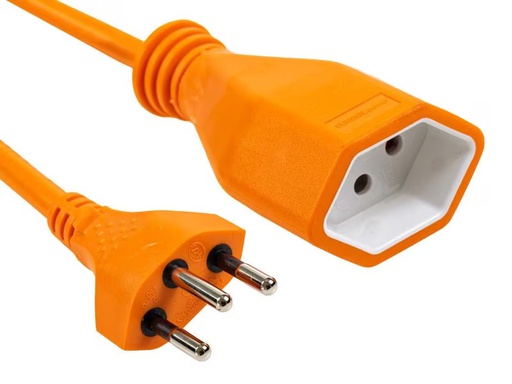 [90294614 1477808] FURBER.power Verlängerungskabel T13-T12 0.5 m Orange