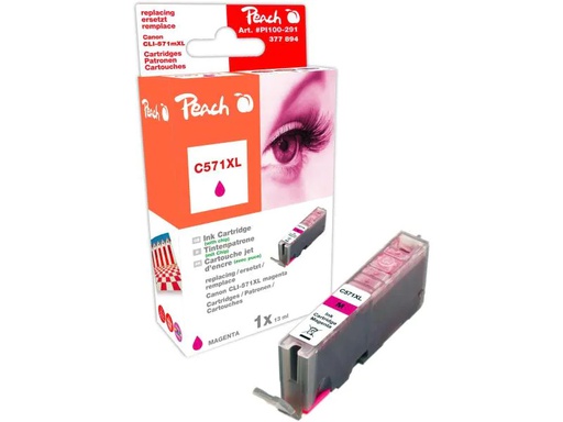 [90049228 464871] Peach Tinte Canon CLI-571XLM Magenta