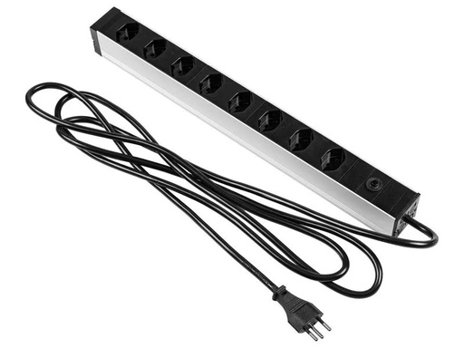 [90294643 1477820] FURBER.power 19 Steckdosenleiste 8x T13 Schwarz