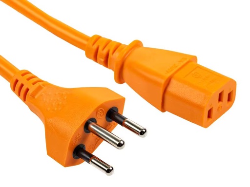 [90294683 1477804] FURBER.power Netzkabel C13-T12 3.0 m, Orange