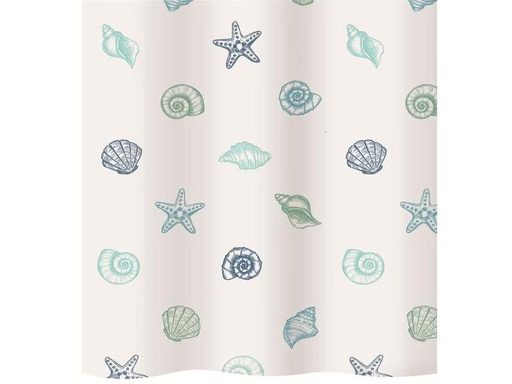 [90294746 1560096] diaqua® Duschvorhang Mare 180 x 200 cm, Blau/Weiss