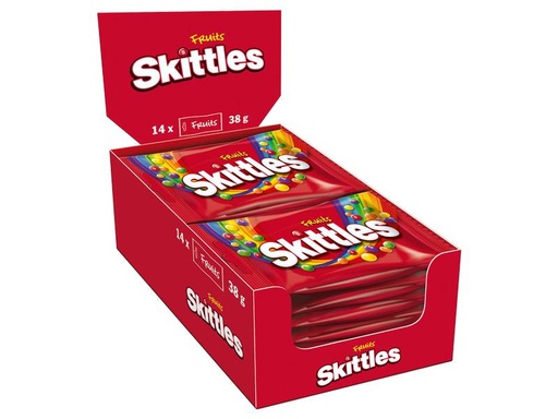 [90294757 1560936] Skittles Kaubonbon Skittles Fruits 14 x 38 g