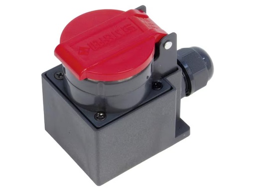 [90294804 1537364] STEFFEN NAP-Steckdosen T25, IP55, Rot