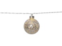 Star Trading LED-Lichterkette Glitter, Silber 10 × Lampen