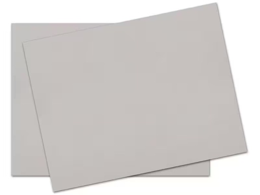[90294872 1518651] Büromaterial Bastelkarton 110 x 80 cm, 1200 g/m²,  1 Stück, Grau