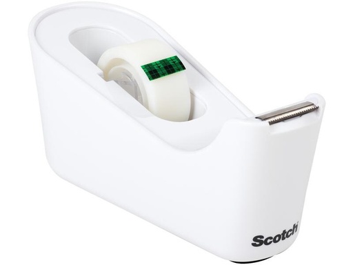 [90294881 1545816] Scotch Tischabroller Weiss, 19 mm x 33 m, 1 Rolle mit Abroller