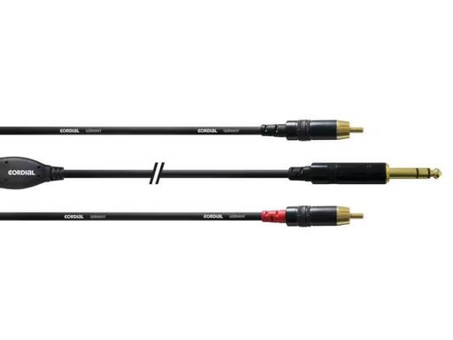 [90295004 289177] Cordial Audio-Kabel CFY 1.5 VCC 6.3 mm Klinke - Cinch 1.5 m