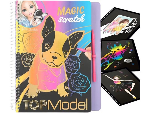 [90295101 1496136] Depesche Malbuch Kratzbuch Top Model 16 Seiten