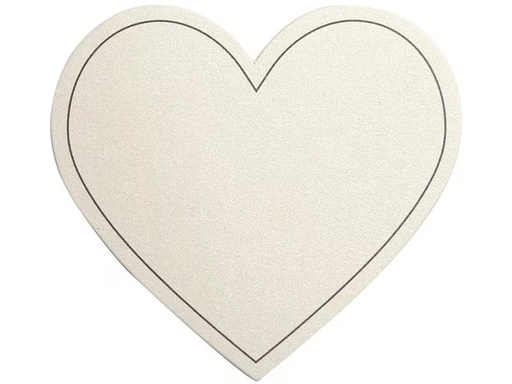 [90295114 1557073] Creativ Company Tischkarte Herz 7.5 x 6.9 cm, 10 Stück, Chamois