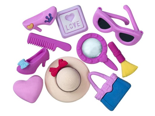 [90049293 703397] Linex Radiergummi Girls 3D 10 Stück, Violett