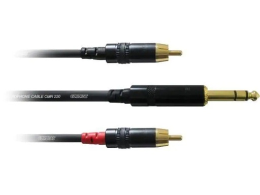 [90295213 289176] Cordial Audio-Kabel CFY 0.9 VCC 6.3 mm Klinke - Cinch 0.9 m