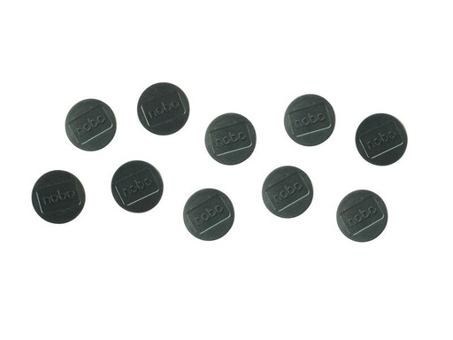 [90049308 1162925] Nobo Haftmagnet Ø 3.2 cm 10 Stück, Schwarz