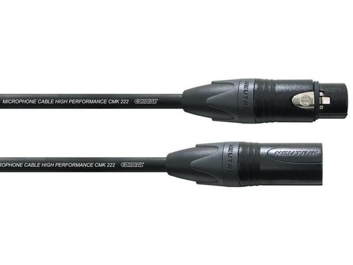 [90295302 336775] Cordial XLR-Kabel XLRm-XLRf 5 m, Schwarz
