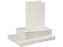 Creativ Company Blankokarte und Couvert 10.5 x 15 cm, 50 Stück, Beige