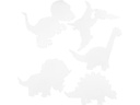 Creativ Company Bastelpapier Dinosaurier 16 Stück, Weiss