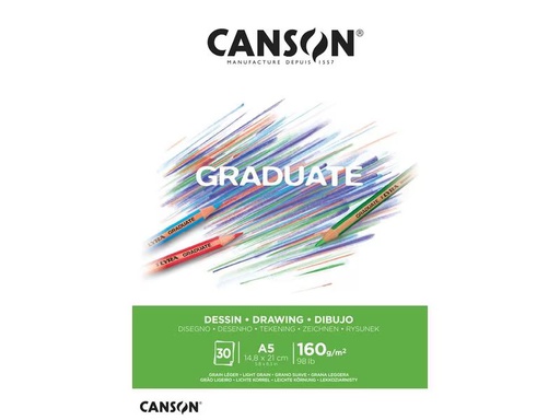 [90295544 1564909] Canson Zeichenblock Graduate A5, 30 Blatt