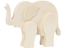 Creativ Company Holzartikel Tierfigur Elefant 12 x 16 cm
