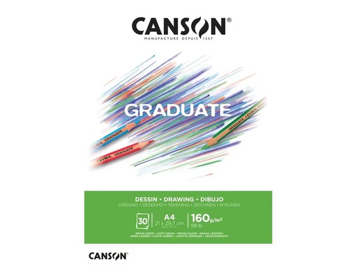 [90295651 1564910] Canson Zeichenblock Graduate A4, 30 Blatt