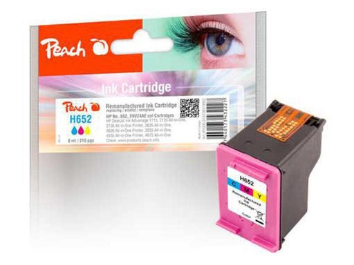 [90049346 836742] Peach Tinte HP Nr. 652 (F6V24AE) Color