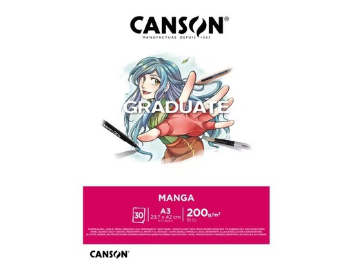 [90295690 1564908] Canson Zeichenblock Graduate Manga A3, 30 Blatt