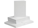 Creativ Company Blankokarte und Couvert 10.5 x 15 cm, 50 Stück, Weiss