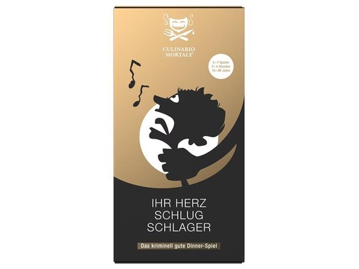 [90295749 1558092] Culinario Mortale Partyspiel Ihr Herz schlug Schlager