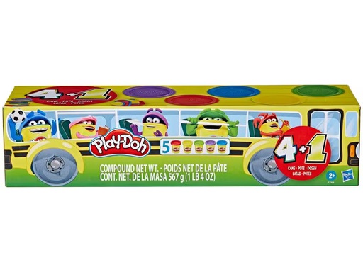[90295871 1557765] Play-Doh Knetmasse Schulbus 5er-Pack
