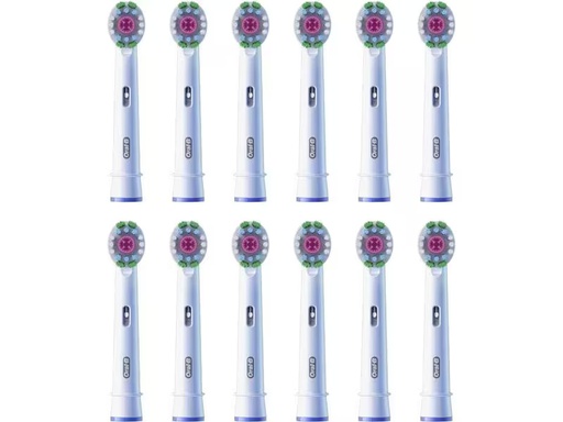 [90295883 1548737] Oral-B Zahnbürstenkopf 3D White 12 Stück