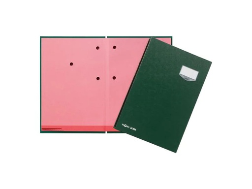 [90049379 649094] Pagna Unterschriftenmappe De Luxe mit 20 Fächer, Grün