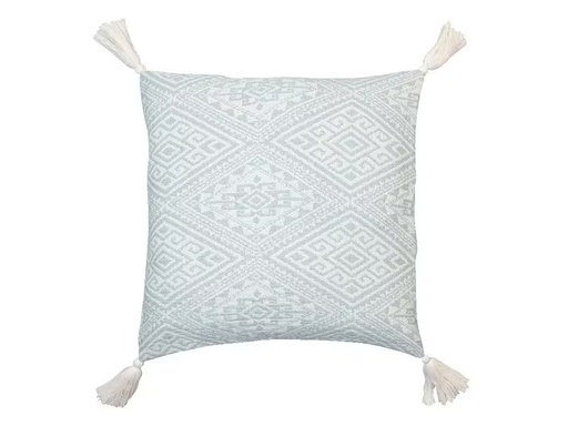 [90296034 1563094] Jean &amp; Len Kissenbezug mit Quasten 45 cm x  45 cm, Beige/Mint