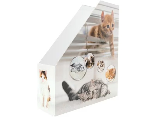 [90296105 1558076] HERMA Stehsammler Katzen A4 Gelb