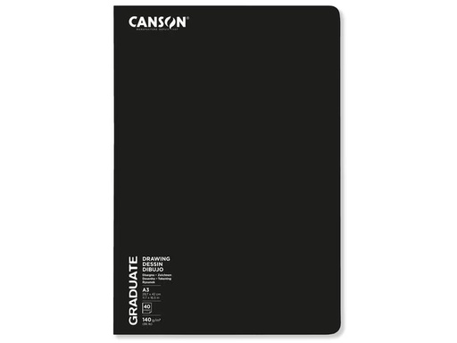 [90296171 1564902] Canson Zeichenblock Graduate Agrafé A3, 20 Blatt