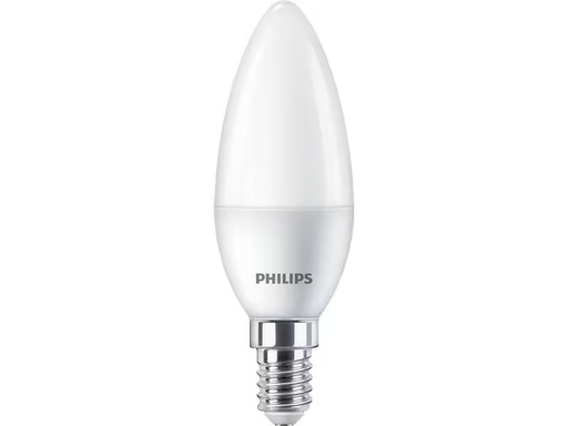 [90296176 1555348] Philips LED Standard Kerze, E14 4er-Set Warmweiss 40W Ersatz, nondim