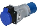 maxCAMP Adapterstecker CEE16/3 - T23, Blau/Grau