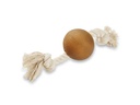 Wolters Hunde-Spielzeug Pure Nature Spielball am Seil, M, 22 cm