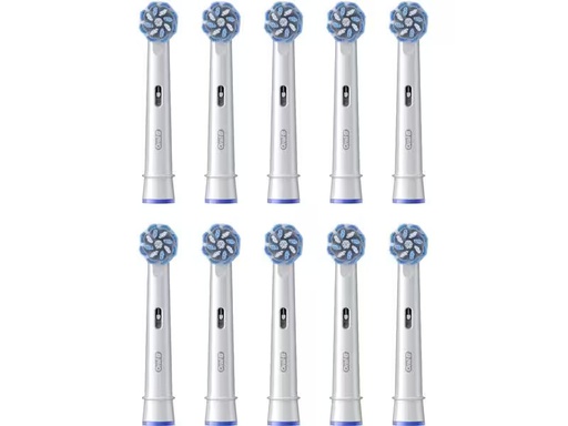 [90296233 1548736] Oral-B Zahnbürstenkopf Sensitive Clean 10 Stück, Weiss