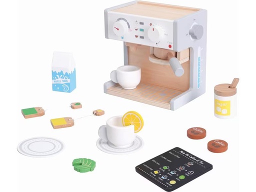 [90296244 1494724] Spielba Holzspielwaren Spiel-Haushaltsgerät Kaffeemaschine mit Zubehör
