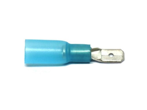 [90049405 992089] EP Flachstecker WP 6.3 x 0.8 mm, männlich, Blau, 10 Stk.
