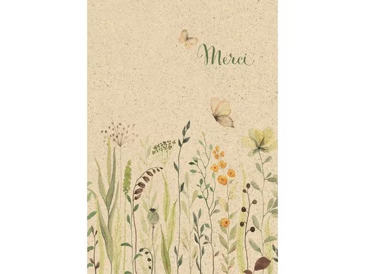 [90296314 1567569] Natur Verlag Dankeskarte Merci 12.2 x 17.5 cm