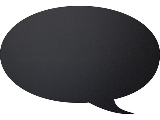 [90049415 734814] Securit Kreidetafel Silhouette Bubble mit Klett, Schwarz