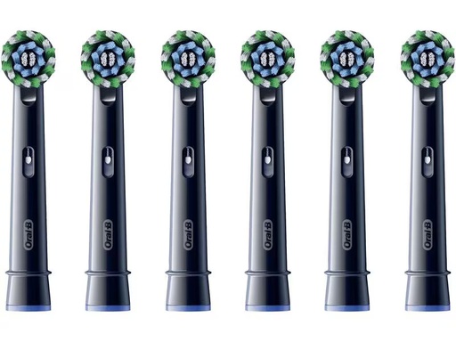 [90296436 1548717] Oral-B Zahnbürstenkopf CrossAction 1 Stück, Schwarz