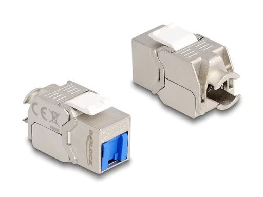 [90296455 1565116] Delock Keystone-Modul RJ45 Cat.6A mit blauer Staubschutzkappe