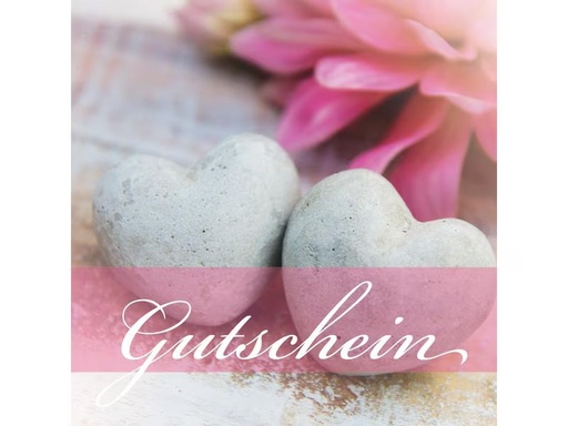 [90296502 1567535] Natur Verlag Gutscheinkarte Steinherze 14.5 x 14.5 cm, 6 Stück