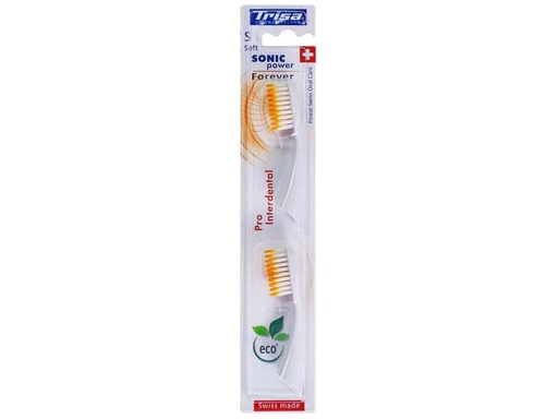 [90049429 433347] Trisa Zahnbürstenkopf Sonic Power Pro Interdental soft 2 Stück