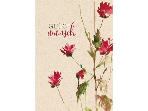 [90296557 1567556] Natur Verlag Geburtstagskarte Blume 17.5 x 12.2 cm