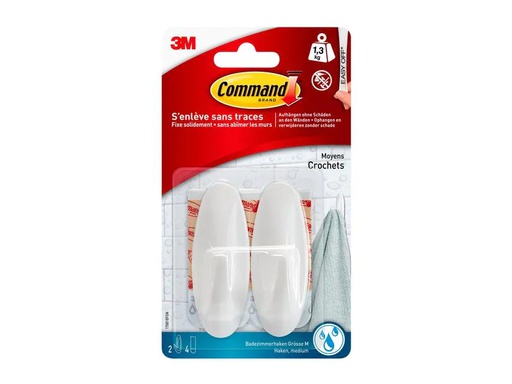 [90049434 294599] Command Haken Command M Weiss, 1.4 kg, 2 Stück