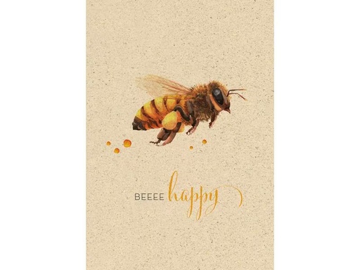 [90296658 1567573] Natur Verlag Motivkarte Bee Happy 17.5 x 12.2 cm