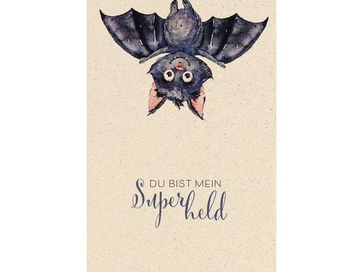 [90296666 1567584] Natur Verlag Motivkarte Superheld 17.5 x 12.2 cm