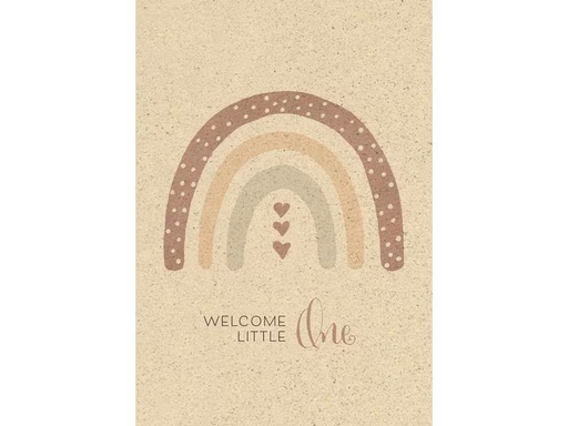 [90296684 1567564] Natur Verlag Glückwunschkarte Welcome little one 12.2 x 17.5 cm