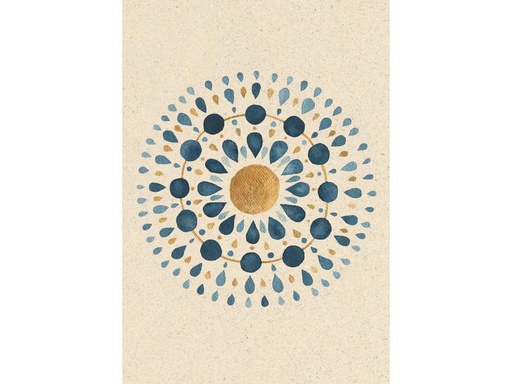 [90296717 1567593] Natur Verlag Motivkarte Mandala Blau 17.5 x 12.2 cm
